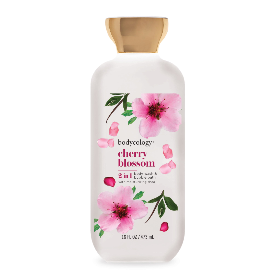 BODYCOLOGY 2IN1 CHERRY BLOSSOM BODY WASH 473ML